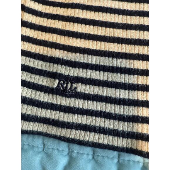 Vintage Lauren Ralph Lauren Women's Henley Top Petite Large 3/4 Sleeve Y2K Vibes - Picture 8 of 10